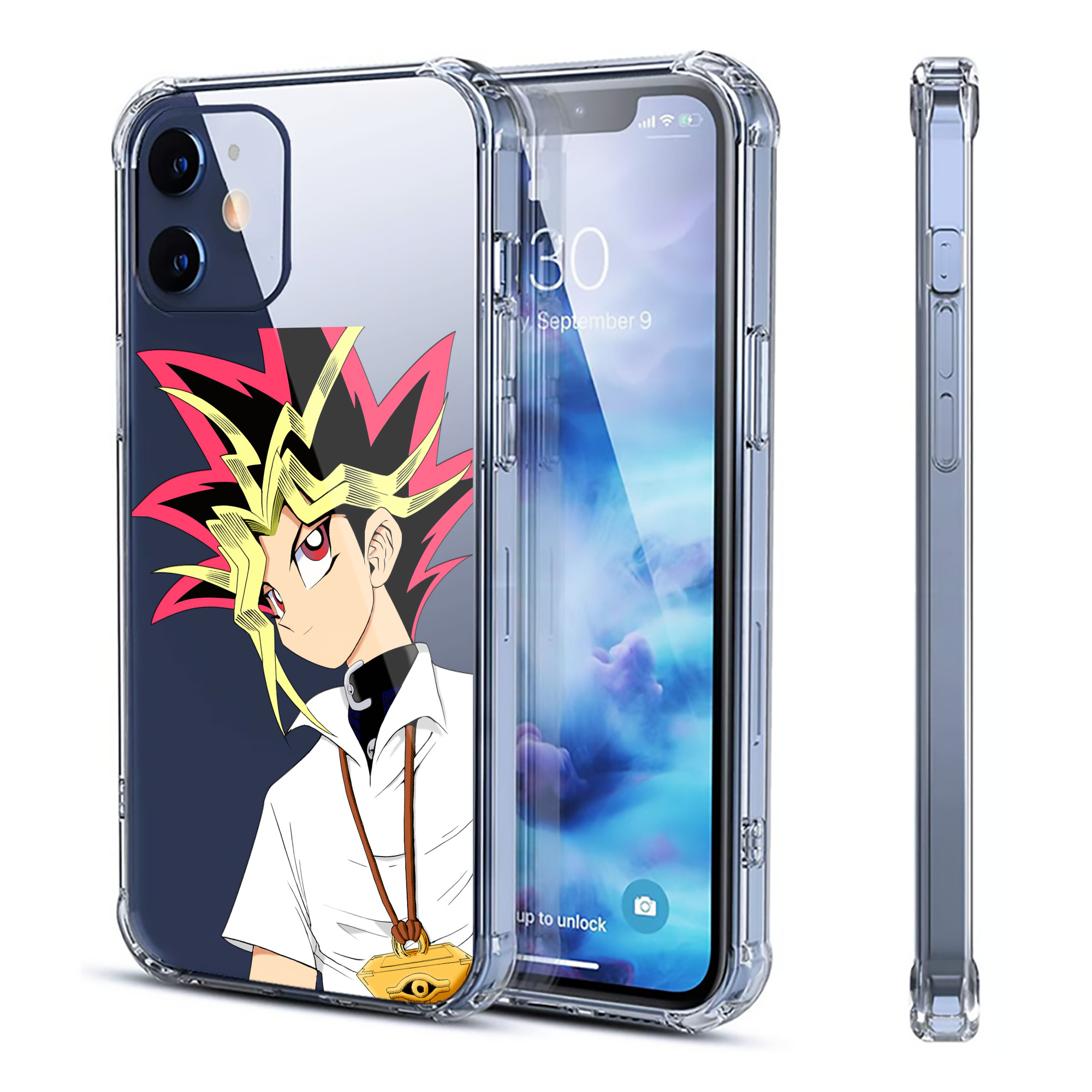 （画像用） 遊☆戯☆王 Yu-Gi-Oh! 【iPhone 12シリーズ対応】透明スマホケース（クリアソフトケース）